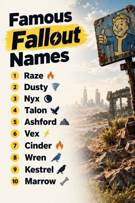 Famous Fallout Names