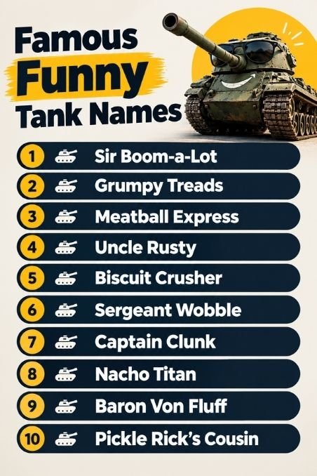 Famous Funny Tank Names