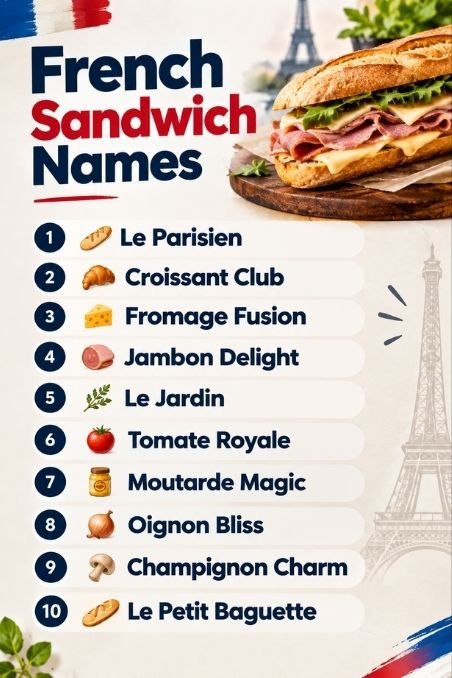 French Sandwich Names