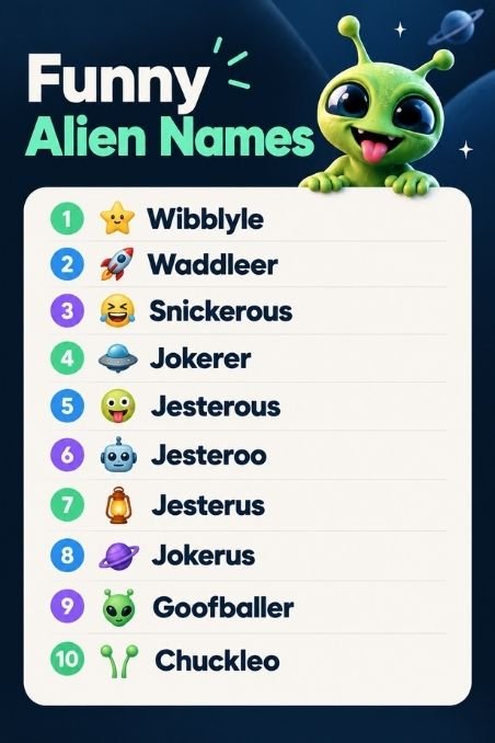 Funny Alien Names