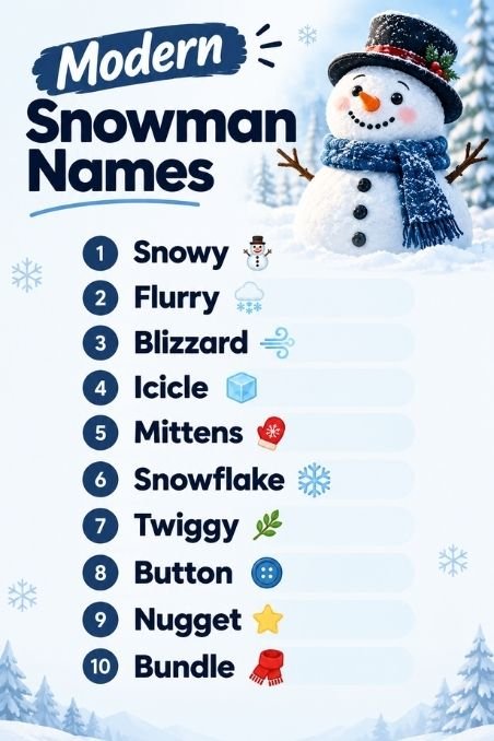 Modern Snowman Names