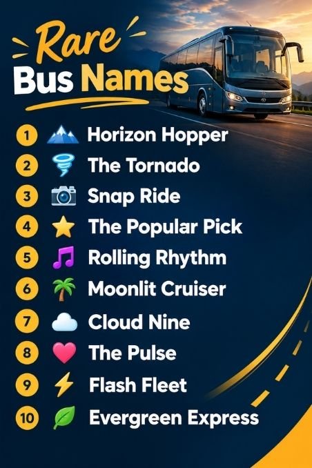 Rare Bus Names