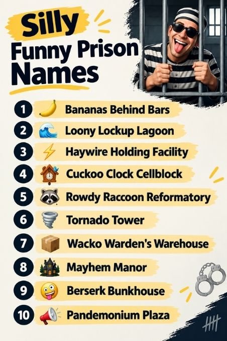 Silly Funny Prison Names