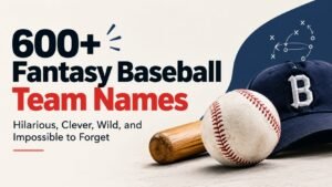 600+ Fantasy Baseball Team Names That Are Hilarious, Clever, Wild, and Impossible to Forget 