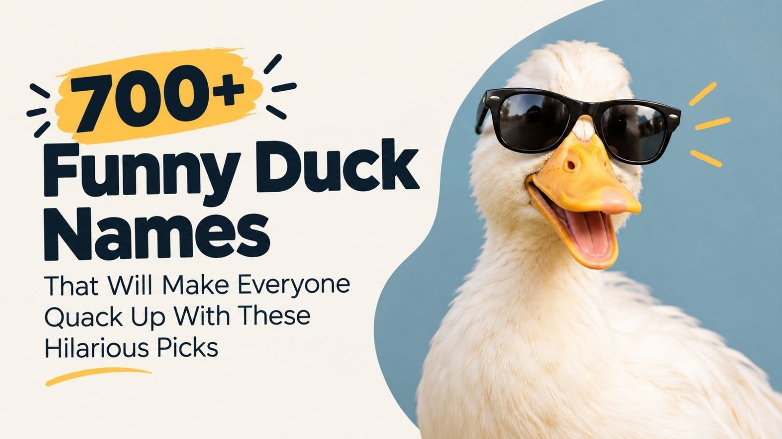 700+ Funny Duck Names That Will Make Everyone Quack Up With These Hilarious Picks