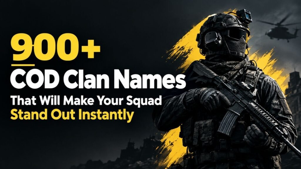 900+ COD Clan Names That Will Make Your Squad Stand Out Instantly