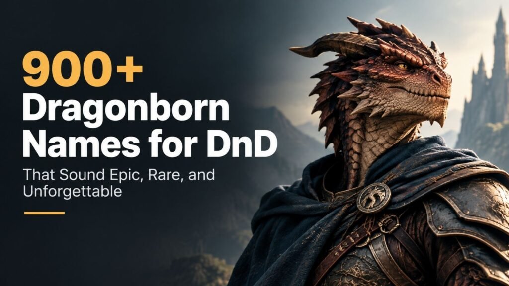 900+ Dragonborn Names for DnD That Sound Epic, Rare, and Unforgettable