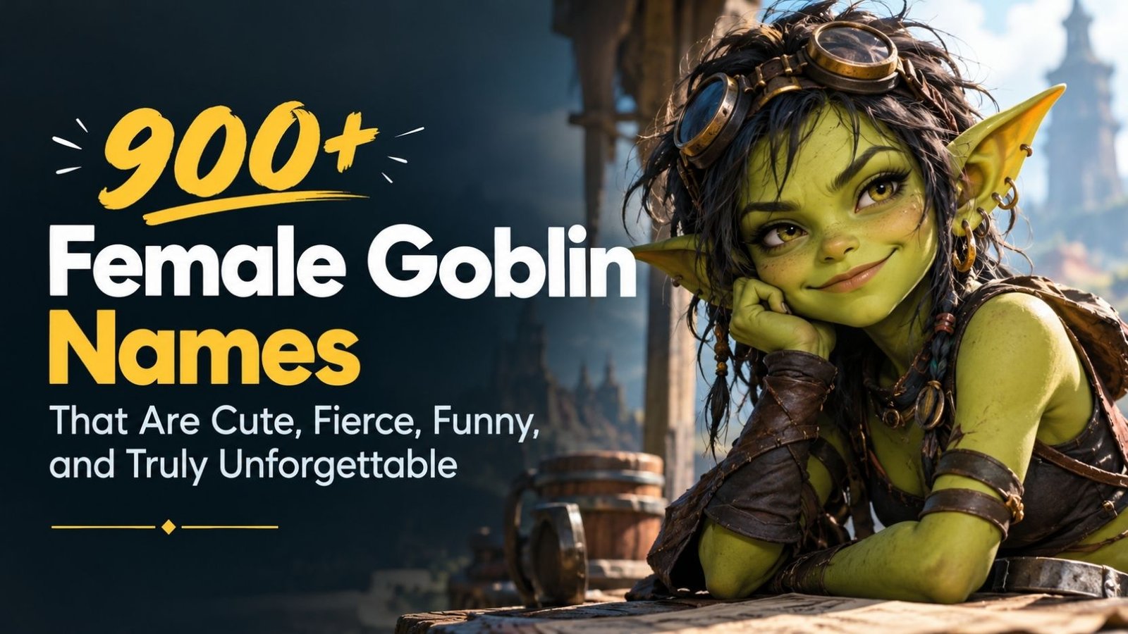 900+ Female Goblin Names That Are Cute, Fierce, Funny, and Truly Unforgettable