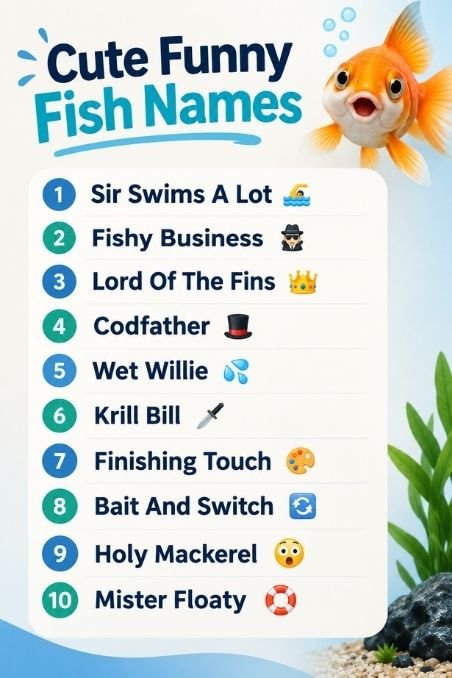 Cute Funny Fish Names