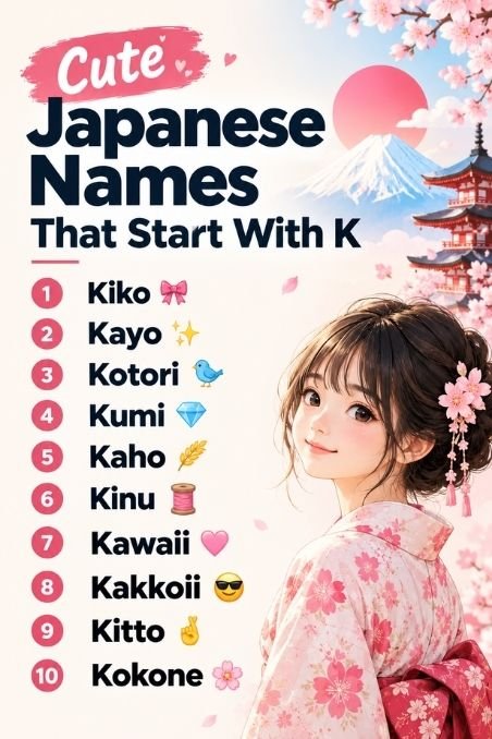 Cute Japanese Names That Start With K