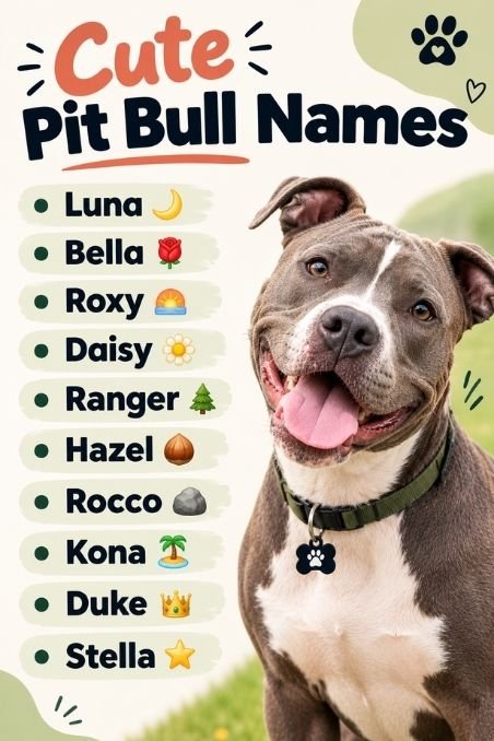 Cute Pit Bull Names