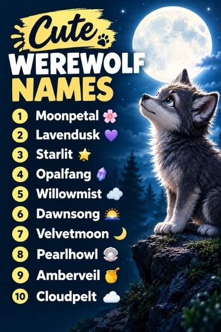 Cute Werewolf Names