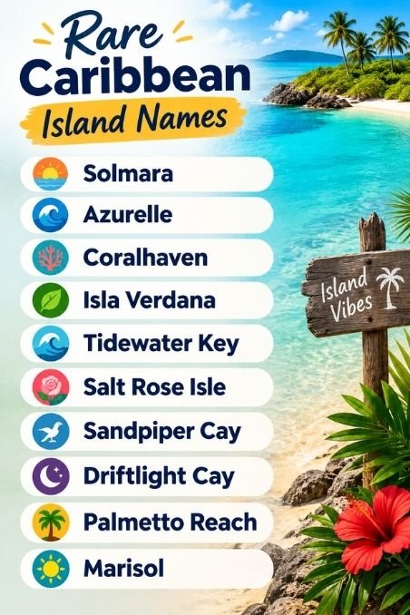 Rare Caribbean Island Names