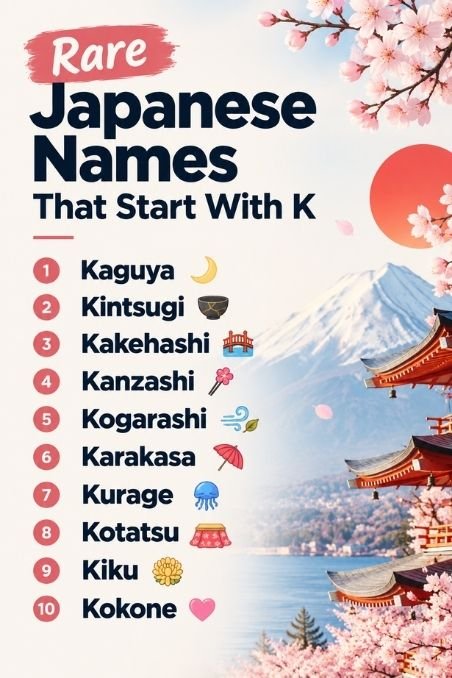 Rare Japanese Names That Start With K