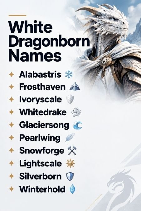White Dragonborn Names